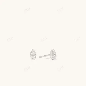 0.063CT Pear Lab Grown Stud Earrings