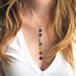 7 Chakra Crystal Beads Necklace