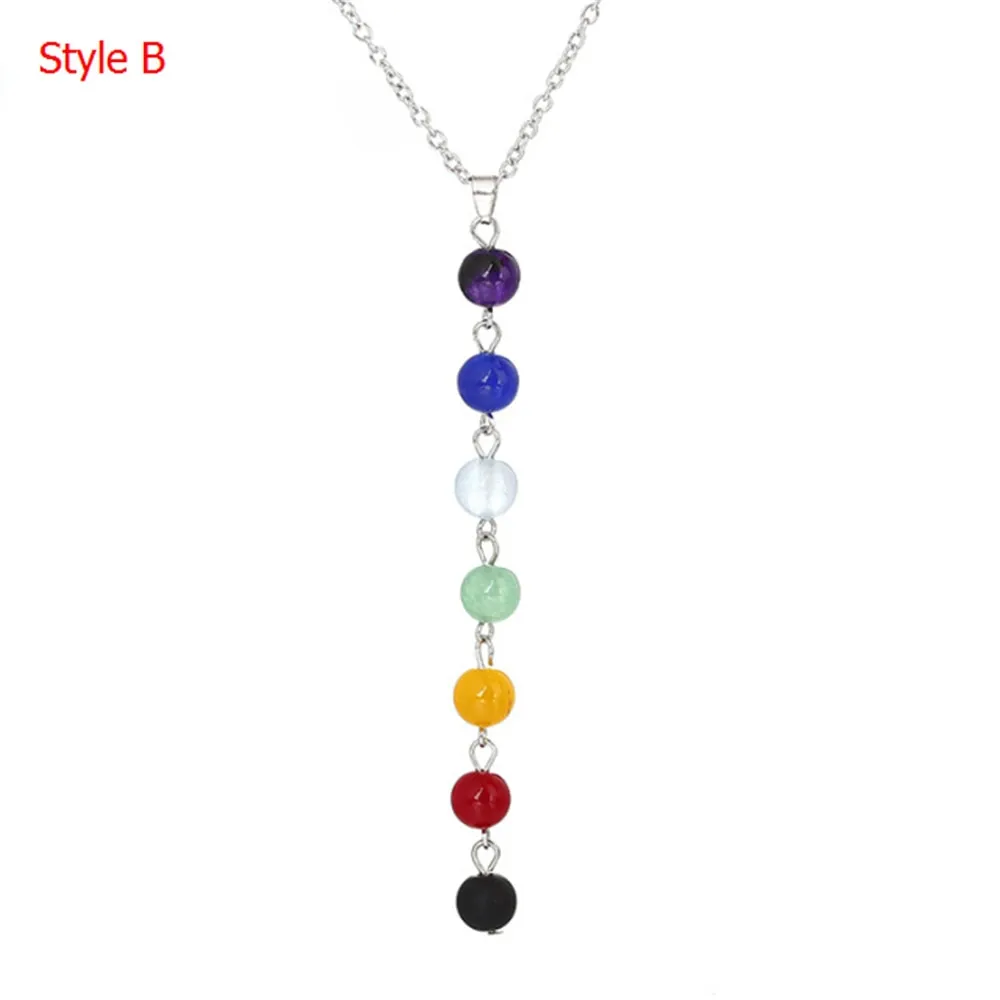 7 Chakra Crystal Beads Necklace