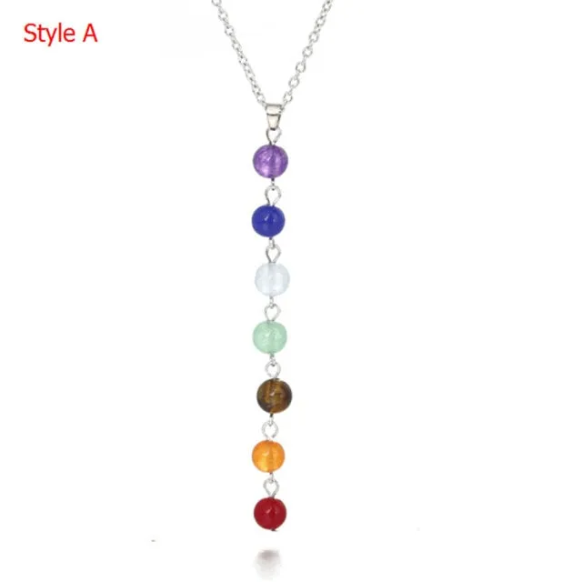 7 Chakra Crystal Beads Necklace