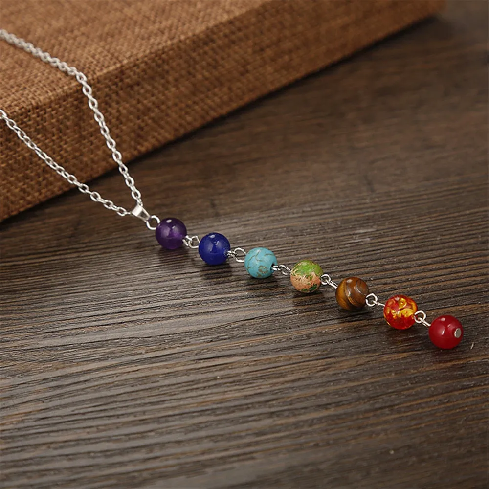 7 Chakra Crystal Beads Necklace