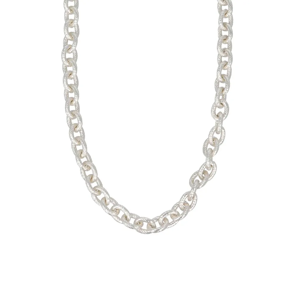 925 Silver Plated Cable Chain Necklace