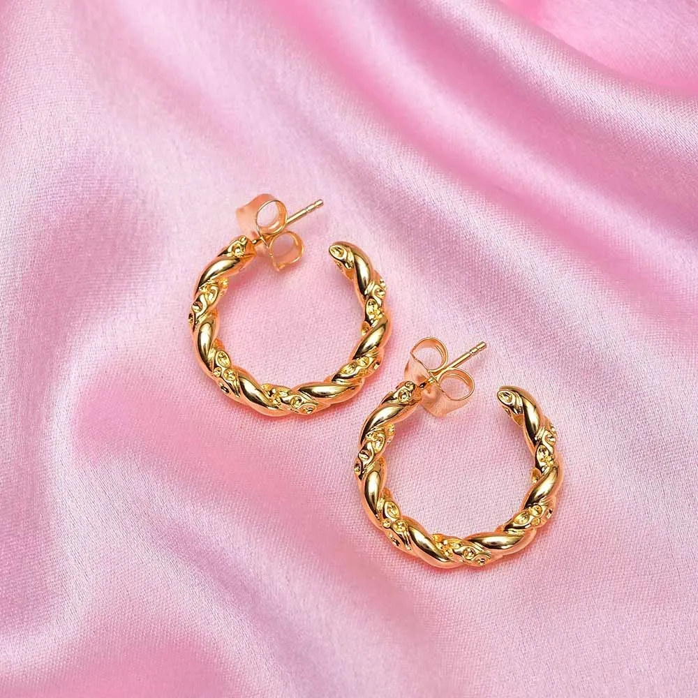 Allegro Twist Hoop Earrings