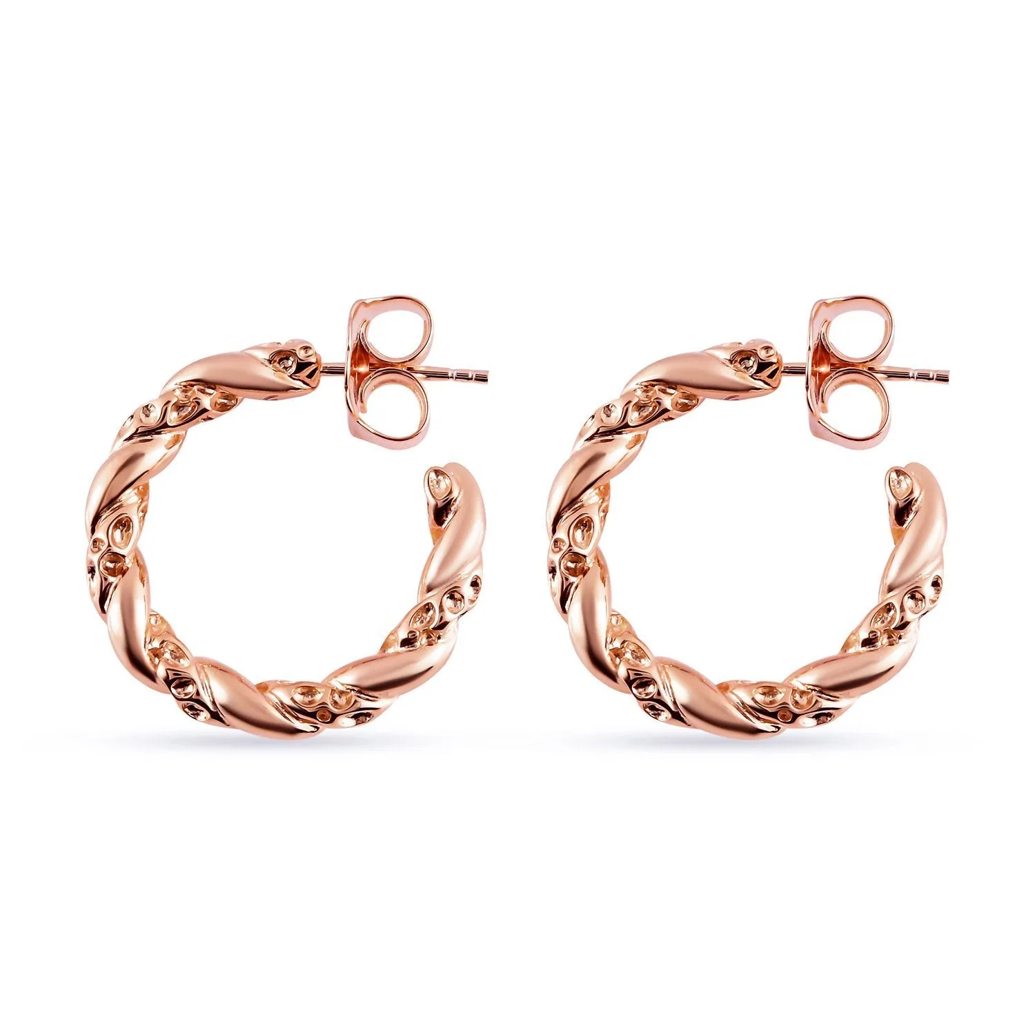 Allegro Twist Hoop Earrings