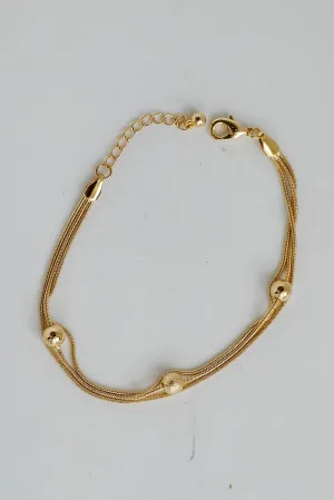 Aubrey Gold Layered Bracelet