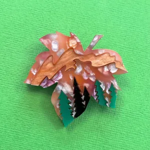 Autumn Aurora Forest Leaf 🍁- Brooch