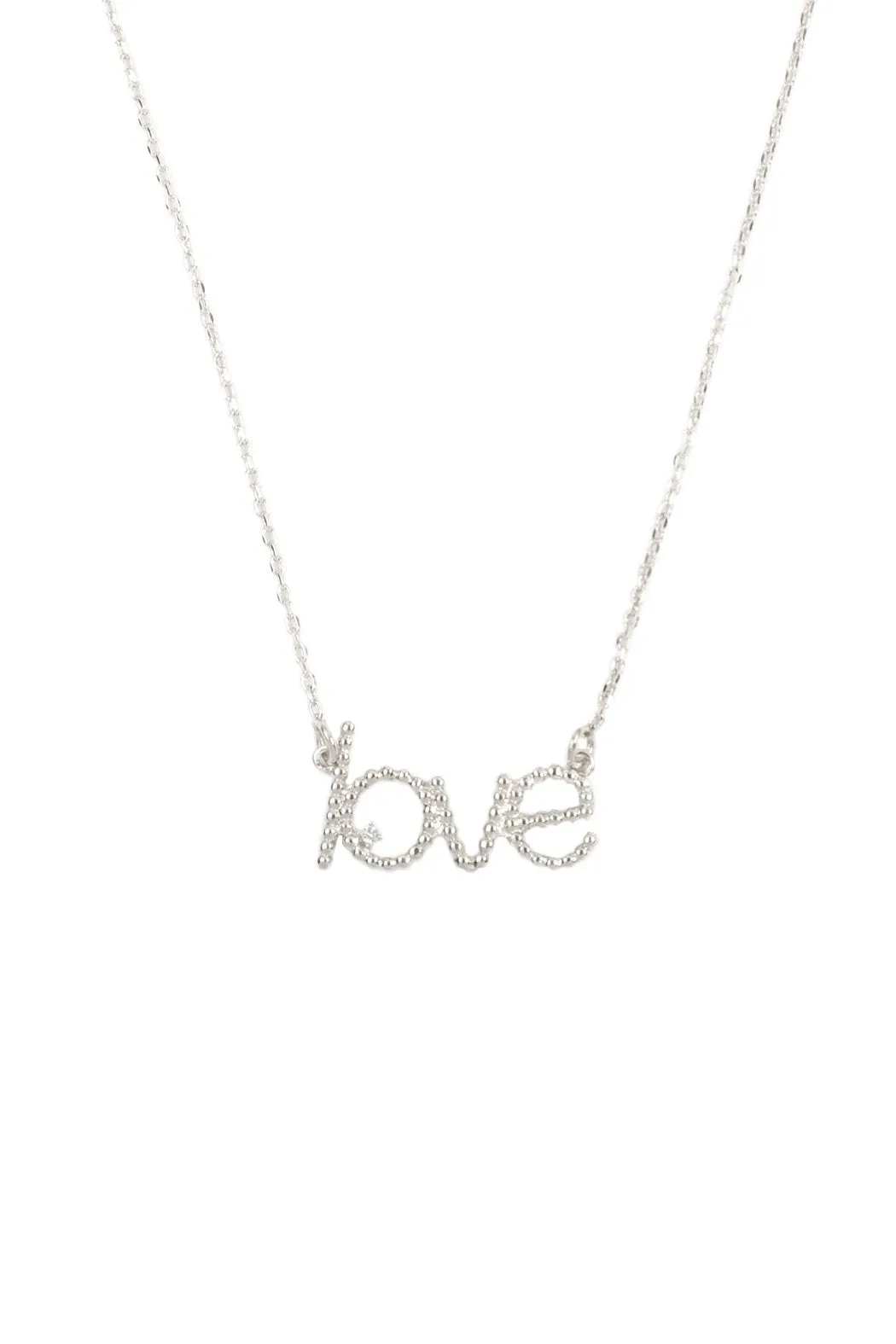 Ball Texture "Love" Necklace