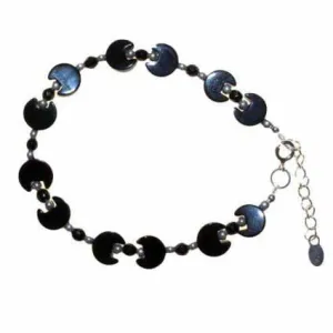 Black Moon, Stone &amp; Silver Bracelet