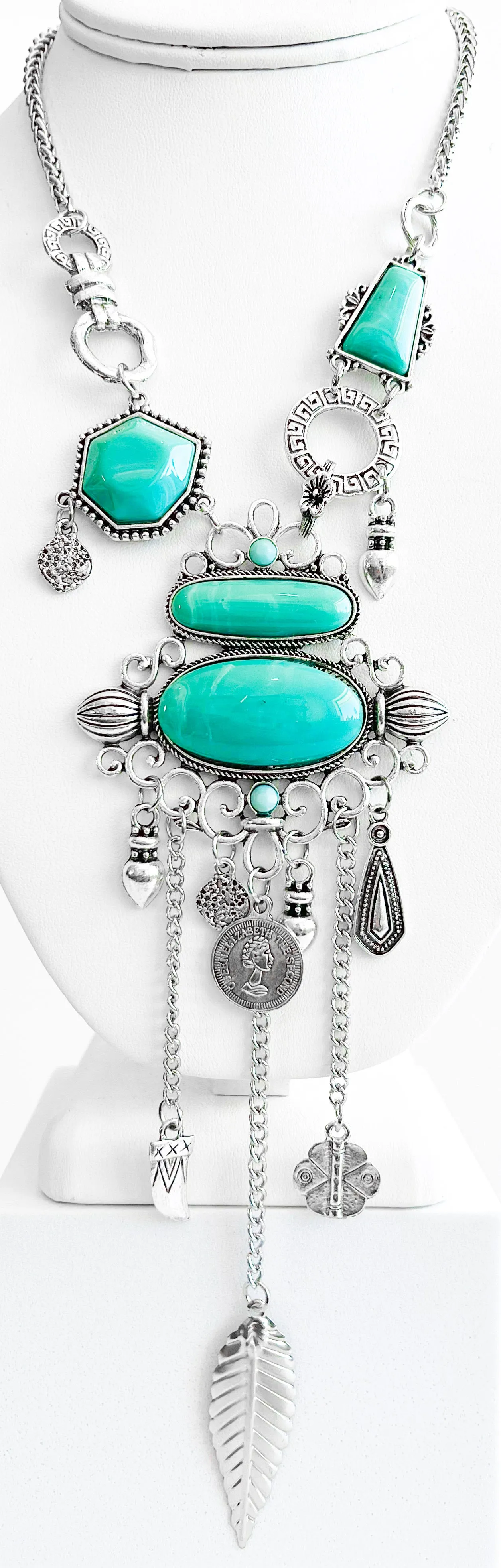 Boho Treasures Necklace - Silver