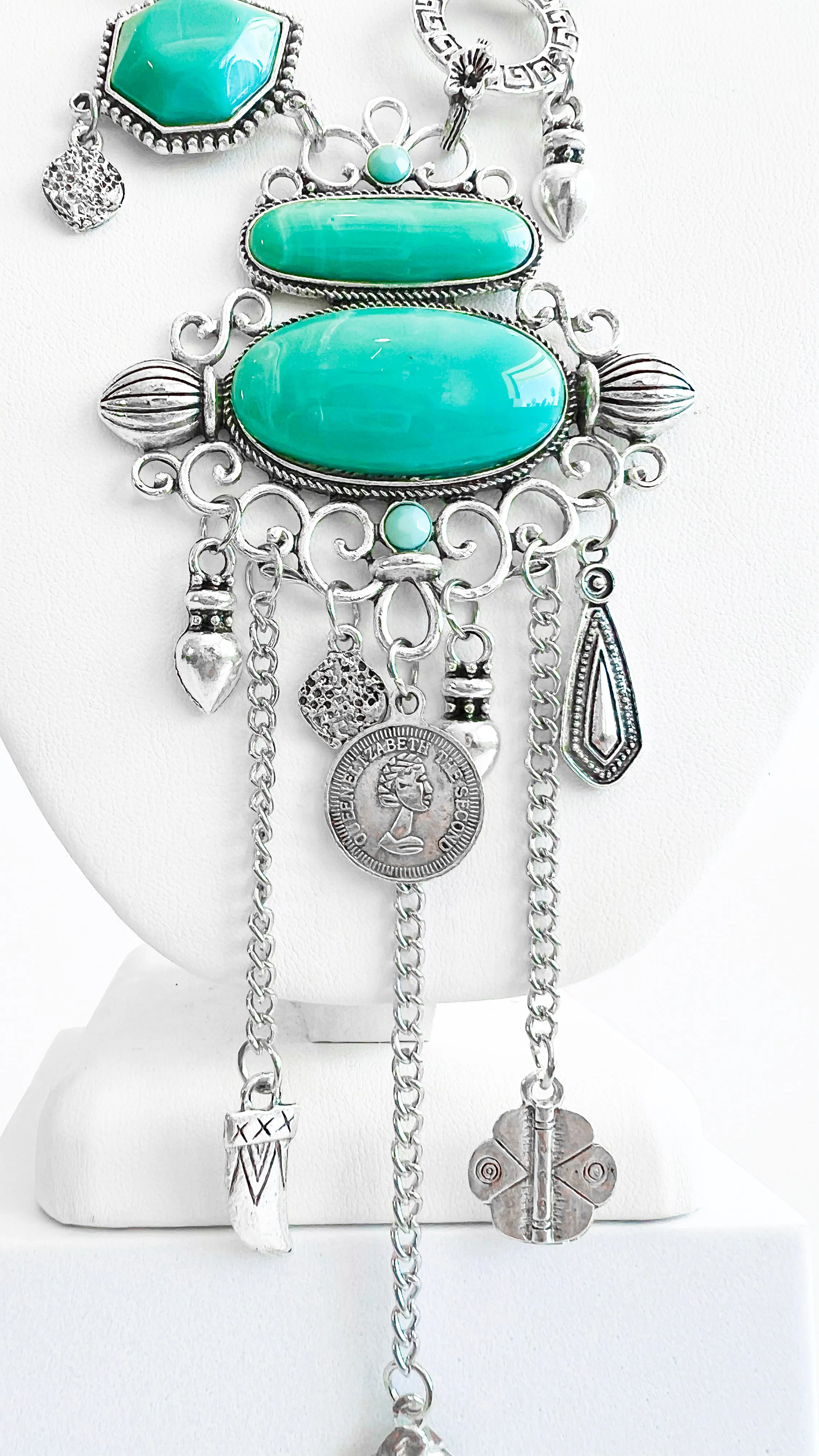 Boho Treasures Necklace - Silver