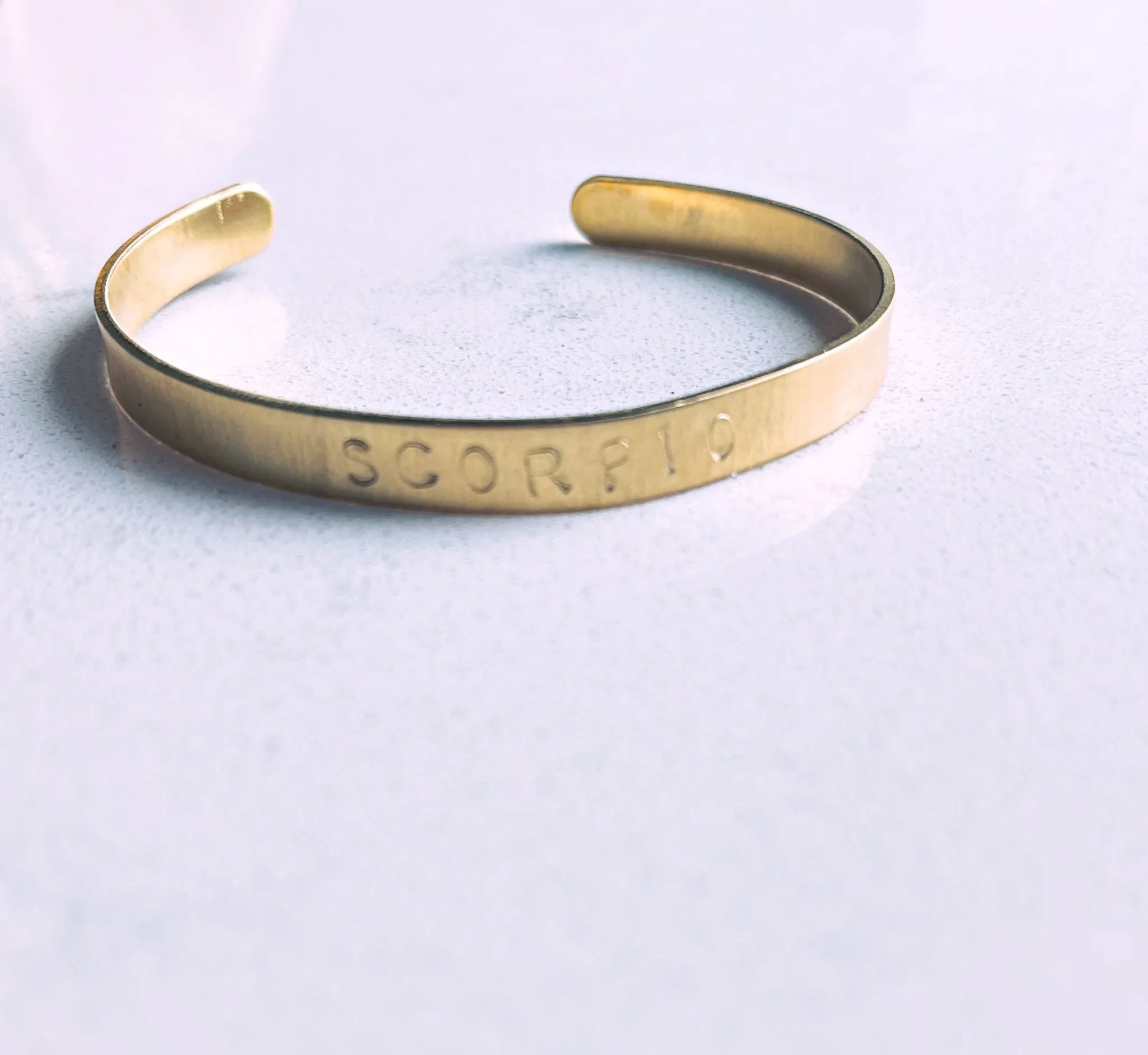 Brass Zodiac Cuffs