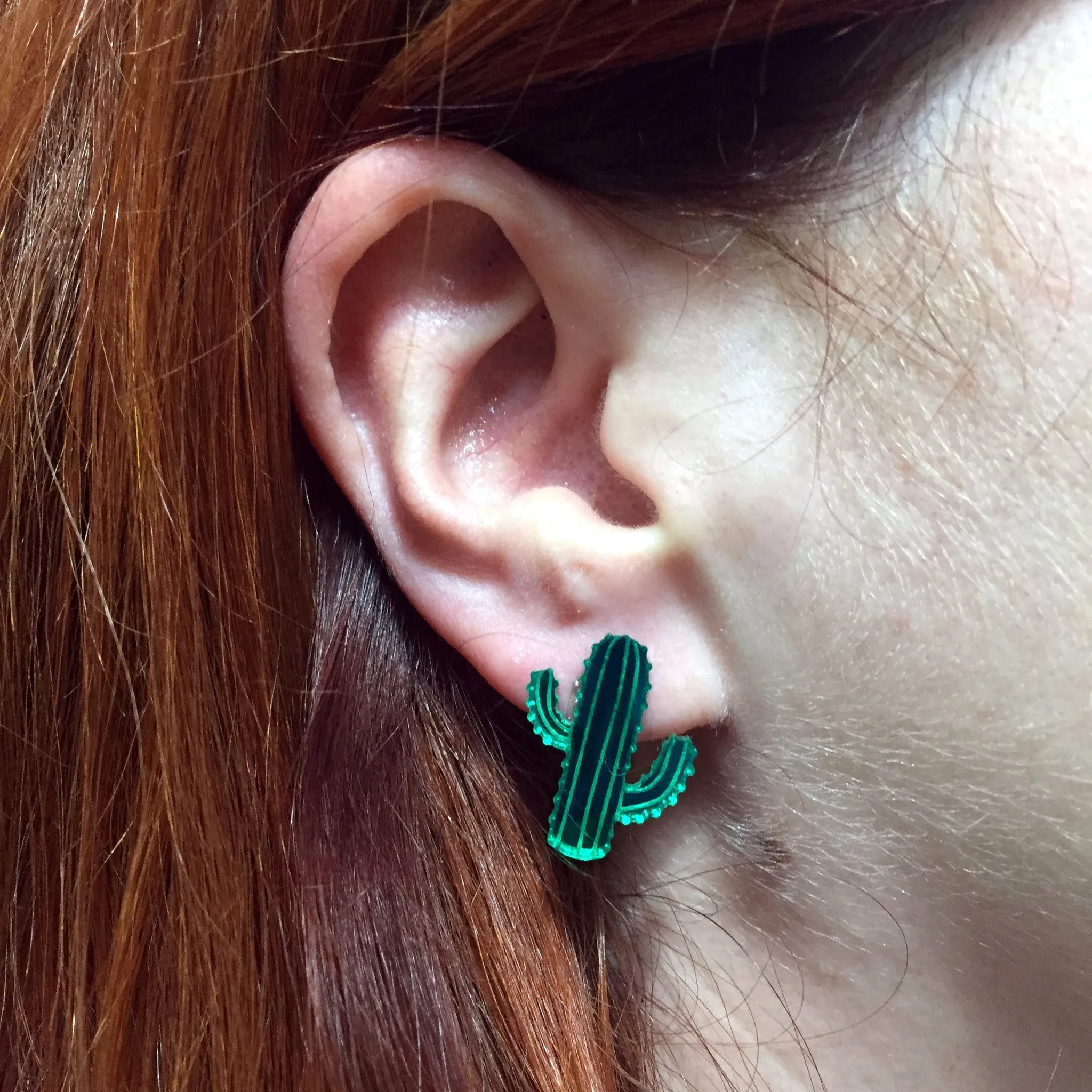 Cactus Earrings by Vinca USA