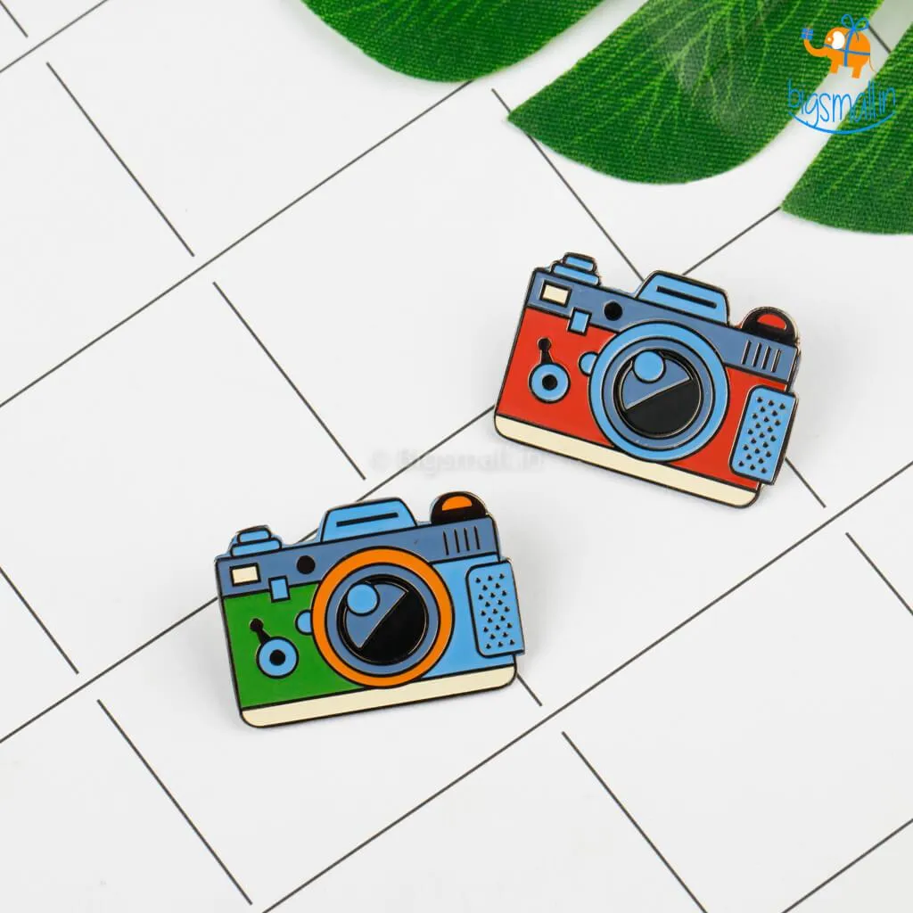 Camera Metallic Lapel Pin