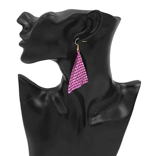 Charming Shiny Ladies' Drop Earrings With Sequin