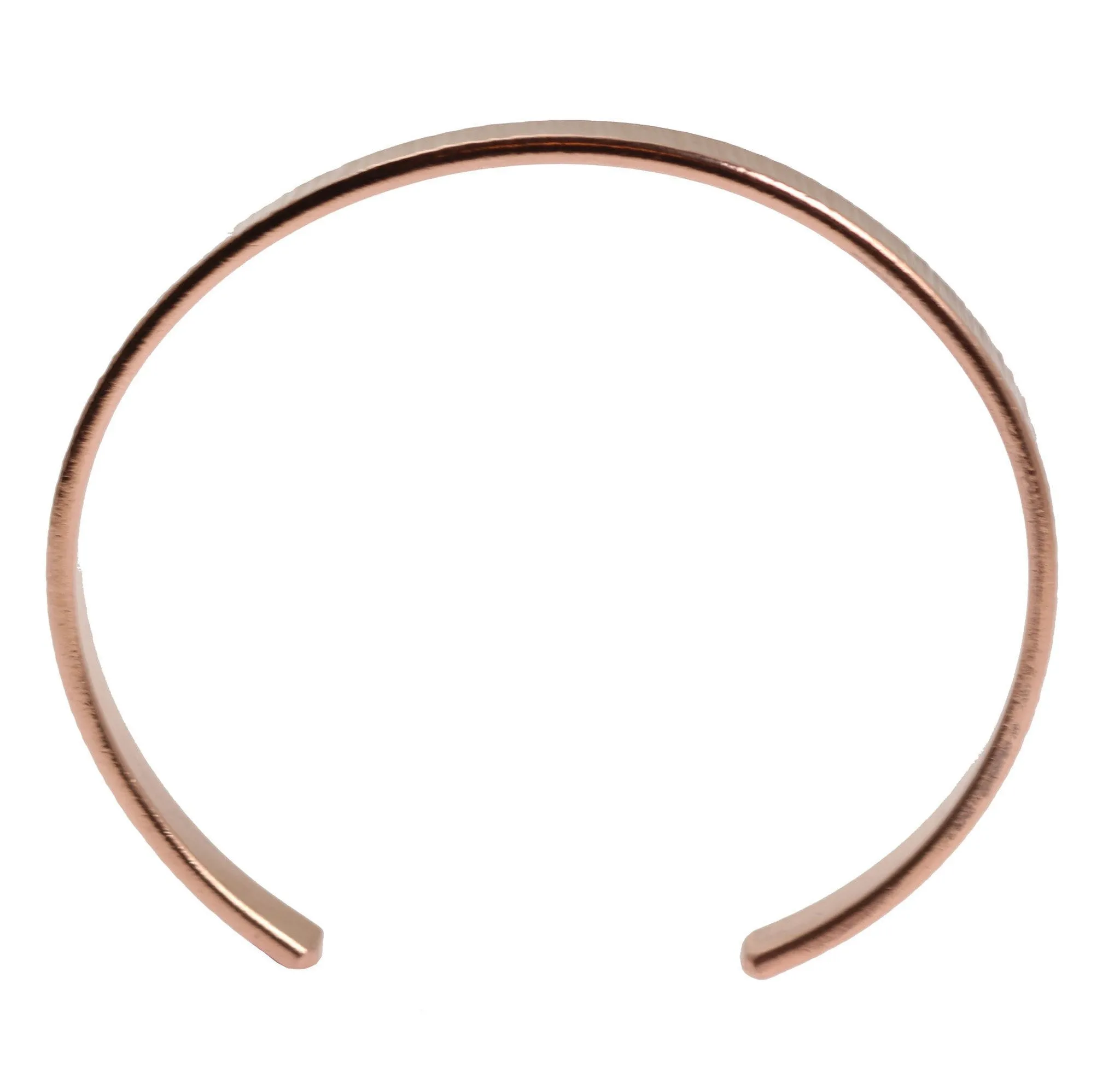 Chased Copper Cuff Bracelet - Thin