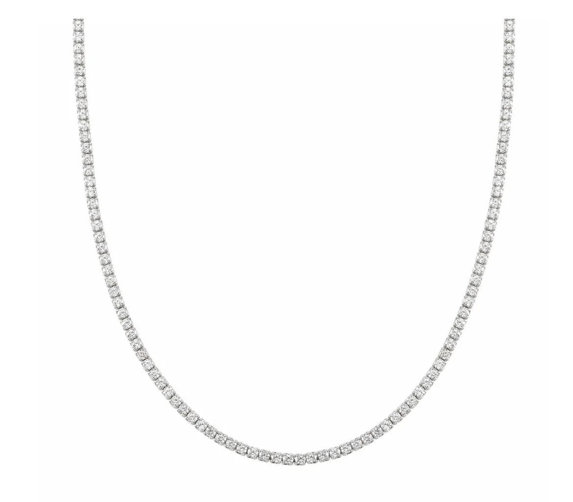 Chic and Charm White CZ Necklace