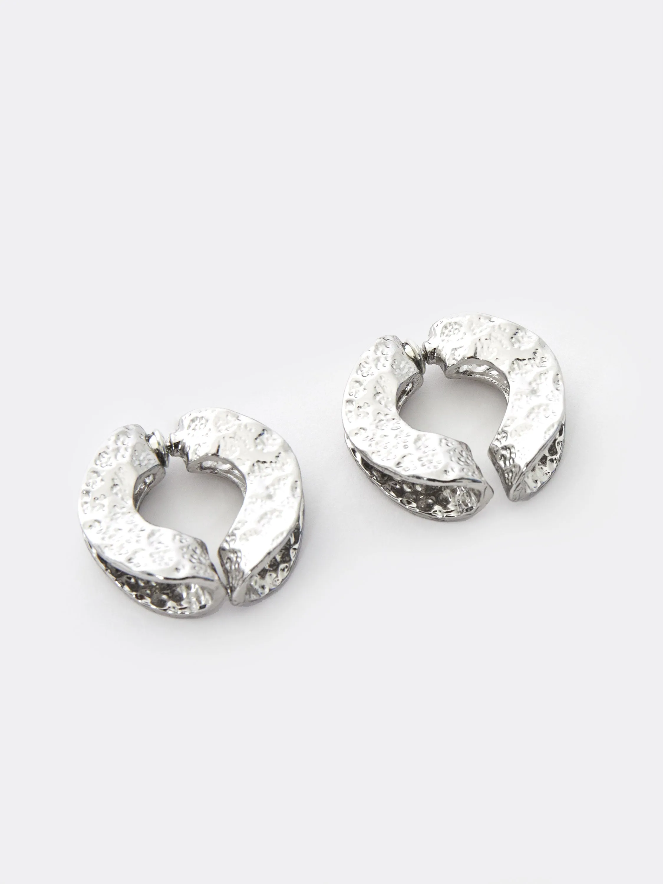 Circular Textured Earrings