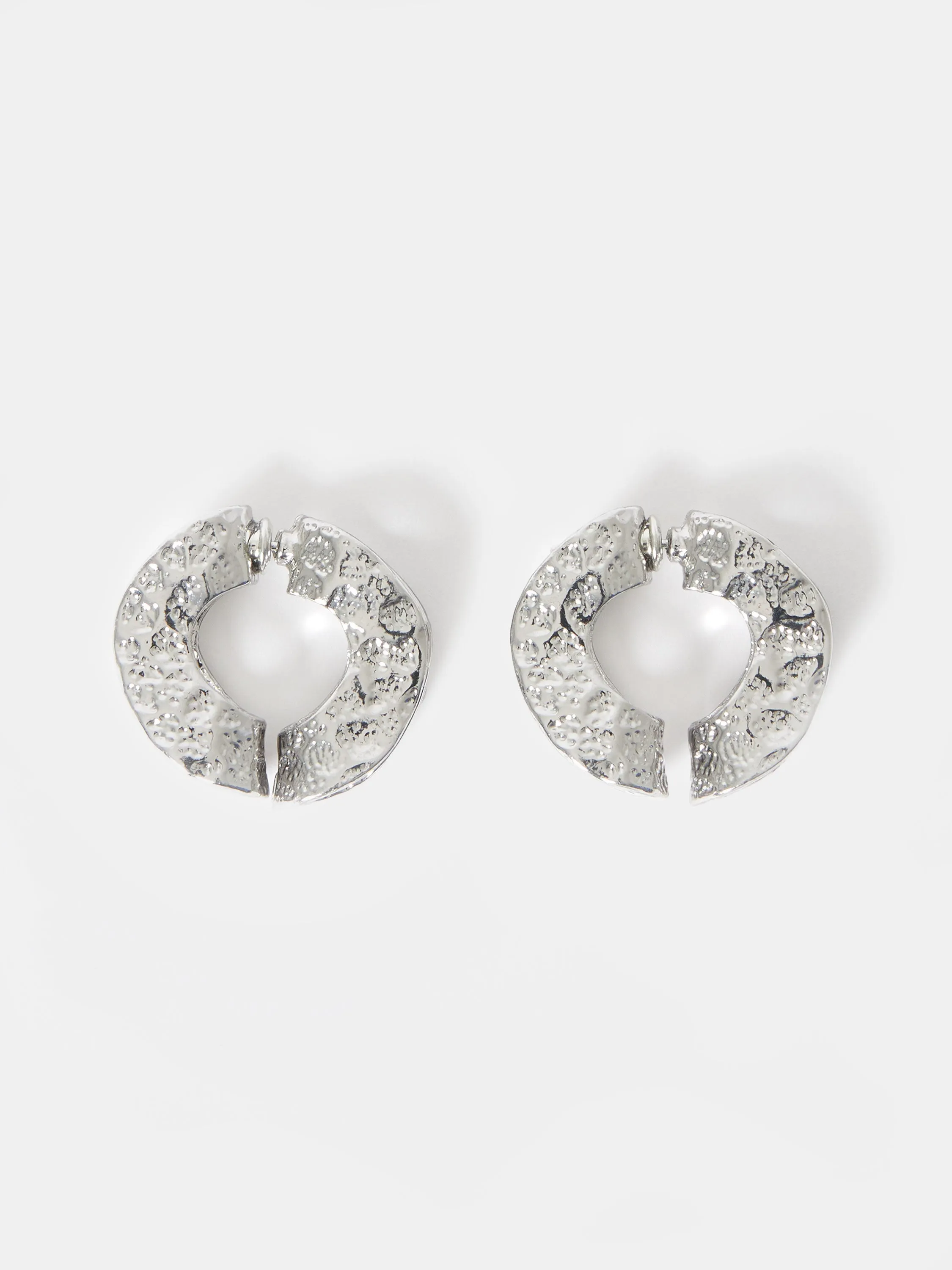 Circular Textured Earrings