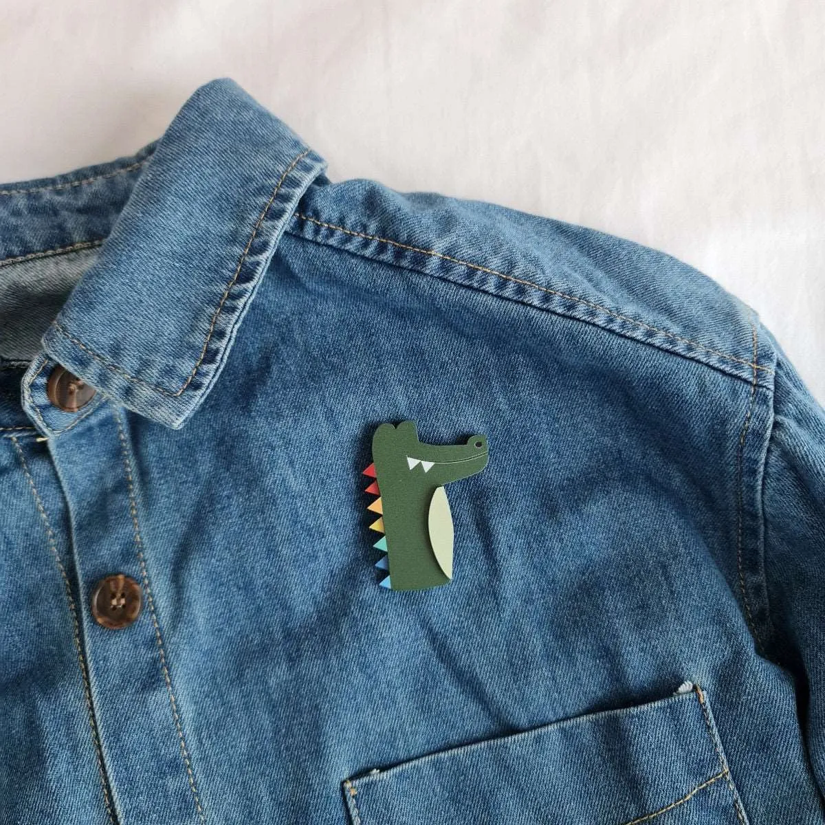 Crocodile Brooch