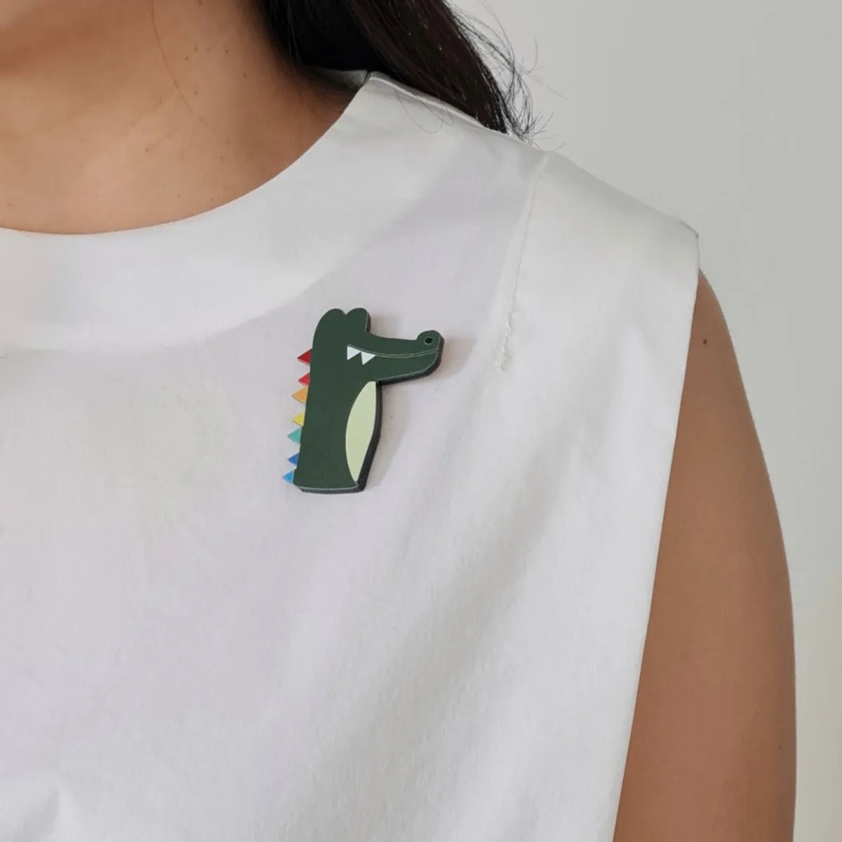 Crocodile Brooch