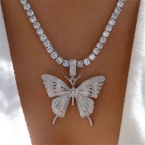 Crystal Butterfly Necklace