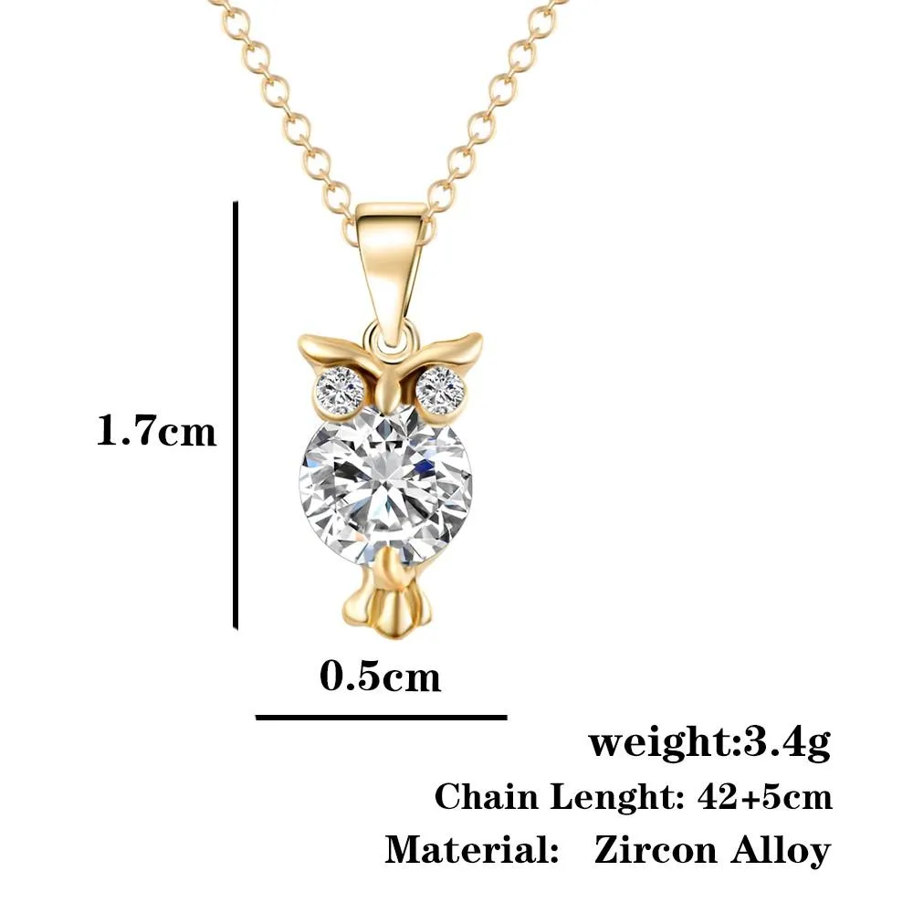 Crystal Owl Necklace