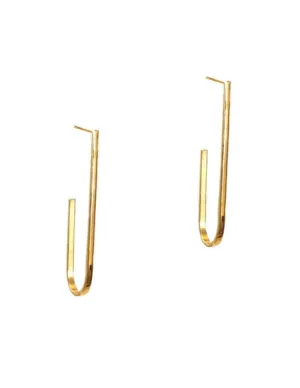 Curved Metal Earring