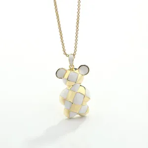 Cute Bear 925 Sterling Silver Necklace