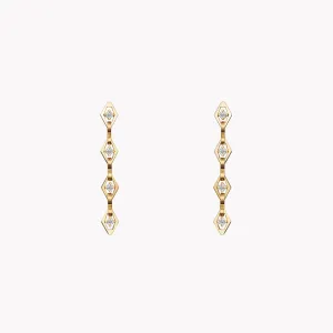 Diamond Chain Link Earrings