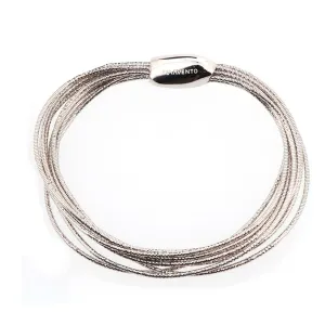 DNA Spring Thin Rhodium Bracelet - WDNAB053