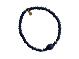 DUSK • BLACK 01 gemstone thin bracelet