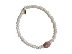 DUSK • BLUSH 01 gemstone thin bracelet