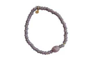 DUSK • NUDE 03 gemstone thin bracelet