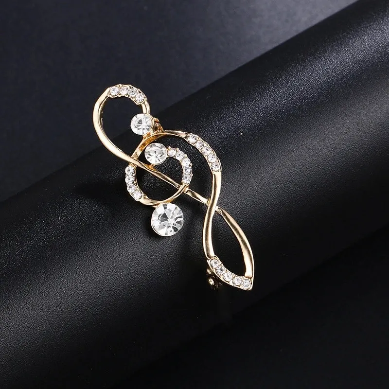 Elegant Pin Leaf Flower Butterfly Alloy Plating Inlay Rhinestones Pearl Women'S Brooches