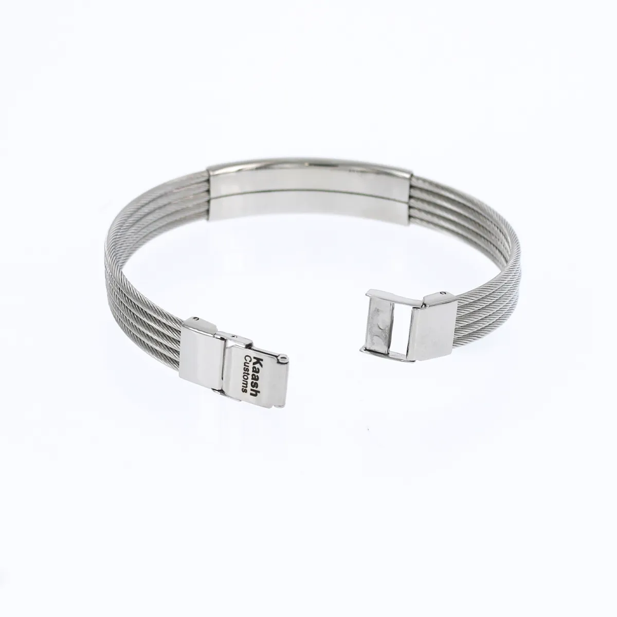 Engravable Stainless Steel Bangle Bracelet KCBB 4