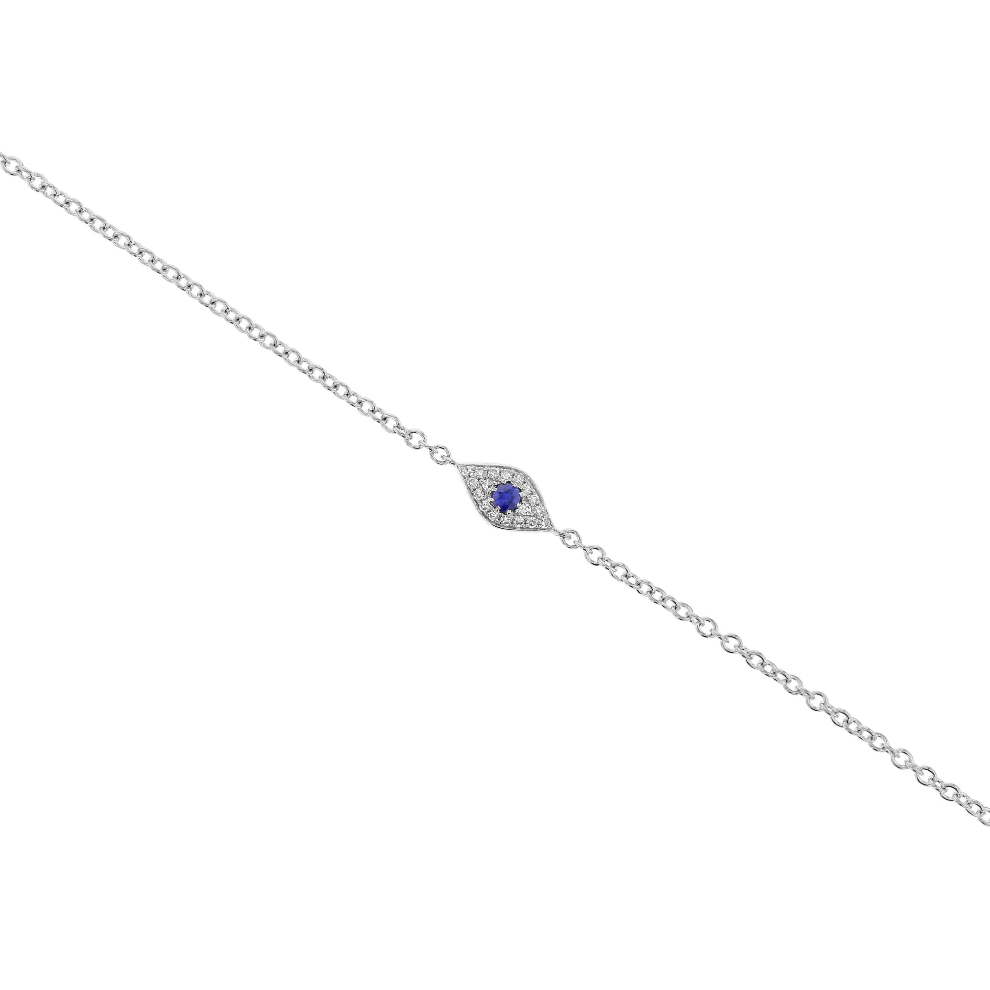 Evil Eye Sapphire and Diamond Bracelet