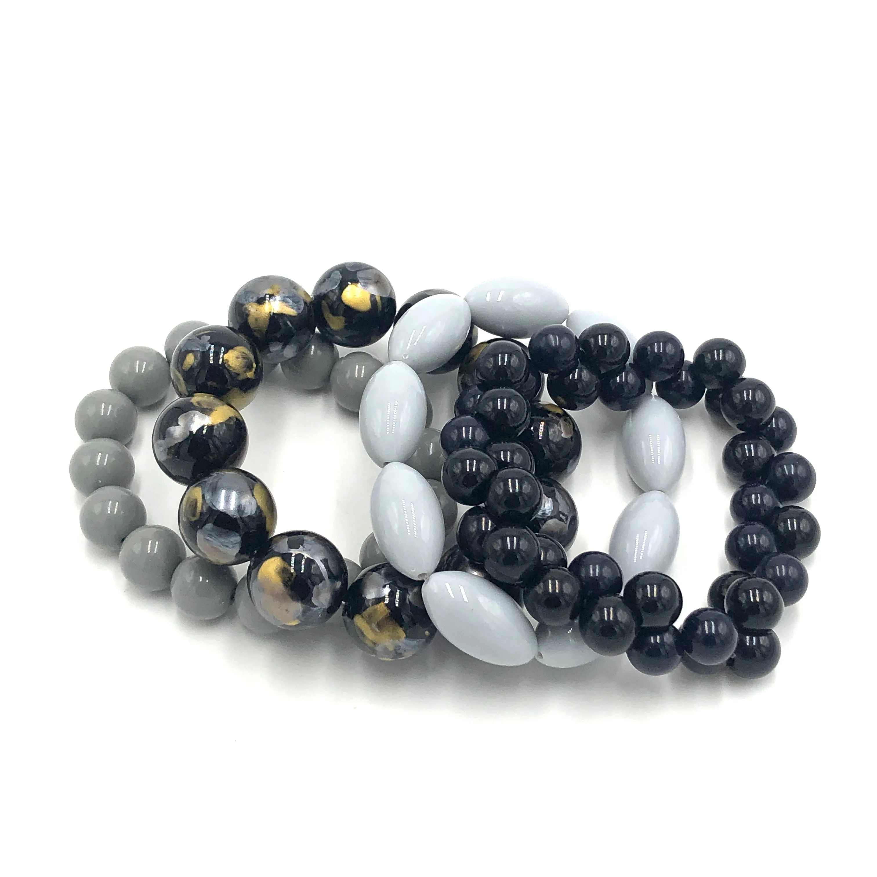 Glam Brunch Stack and Stretch Bracelets Set