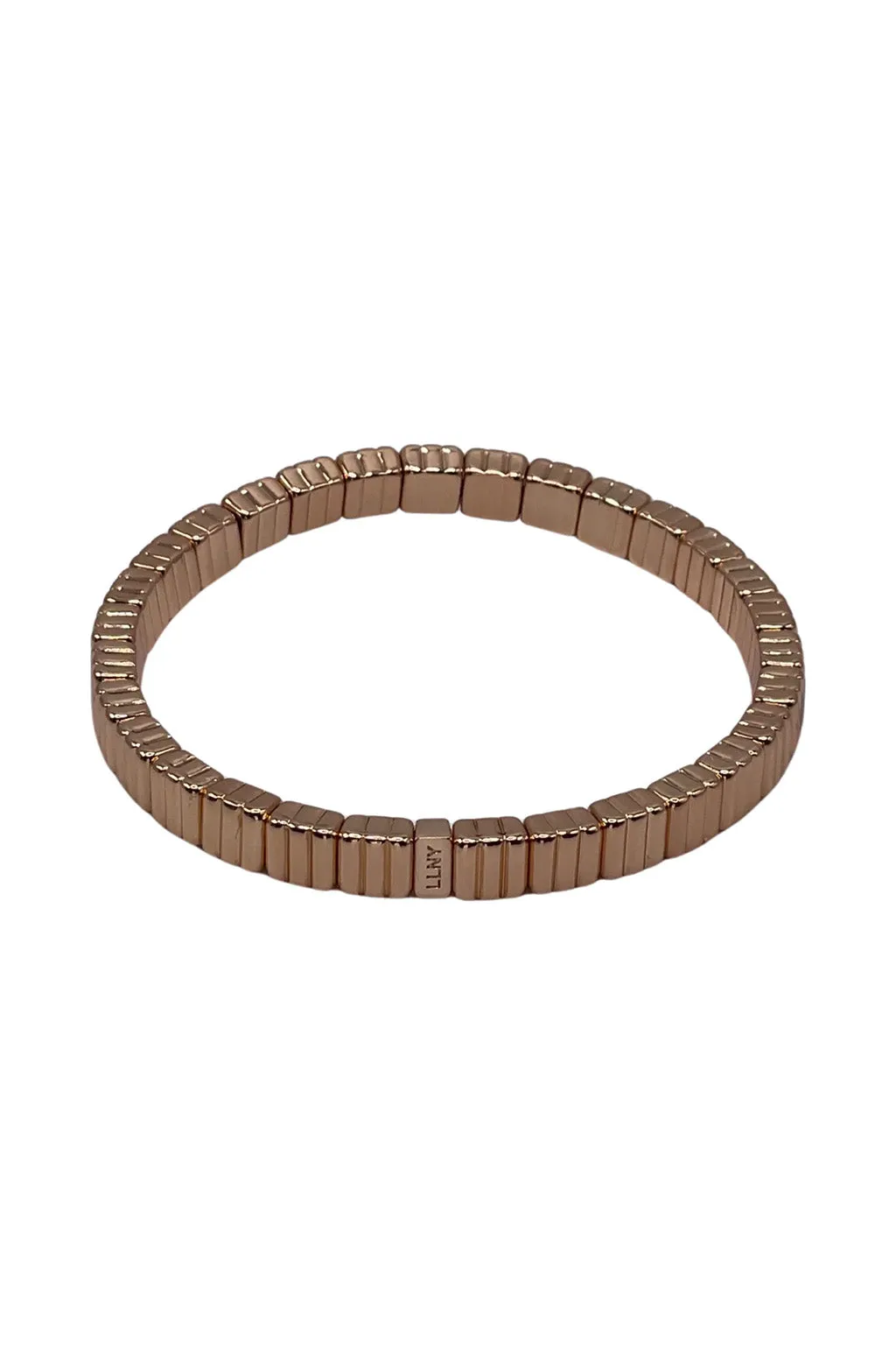 GOLD LINE TILE BRACELET THIN