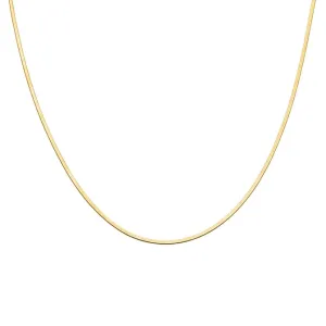 Gold Micro Herringbone Necklace