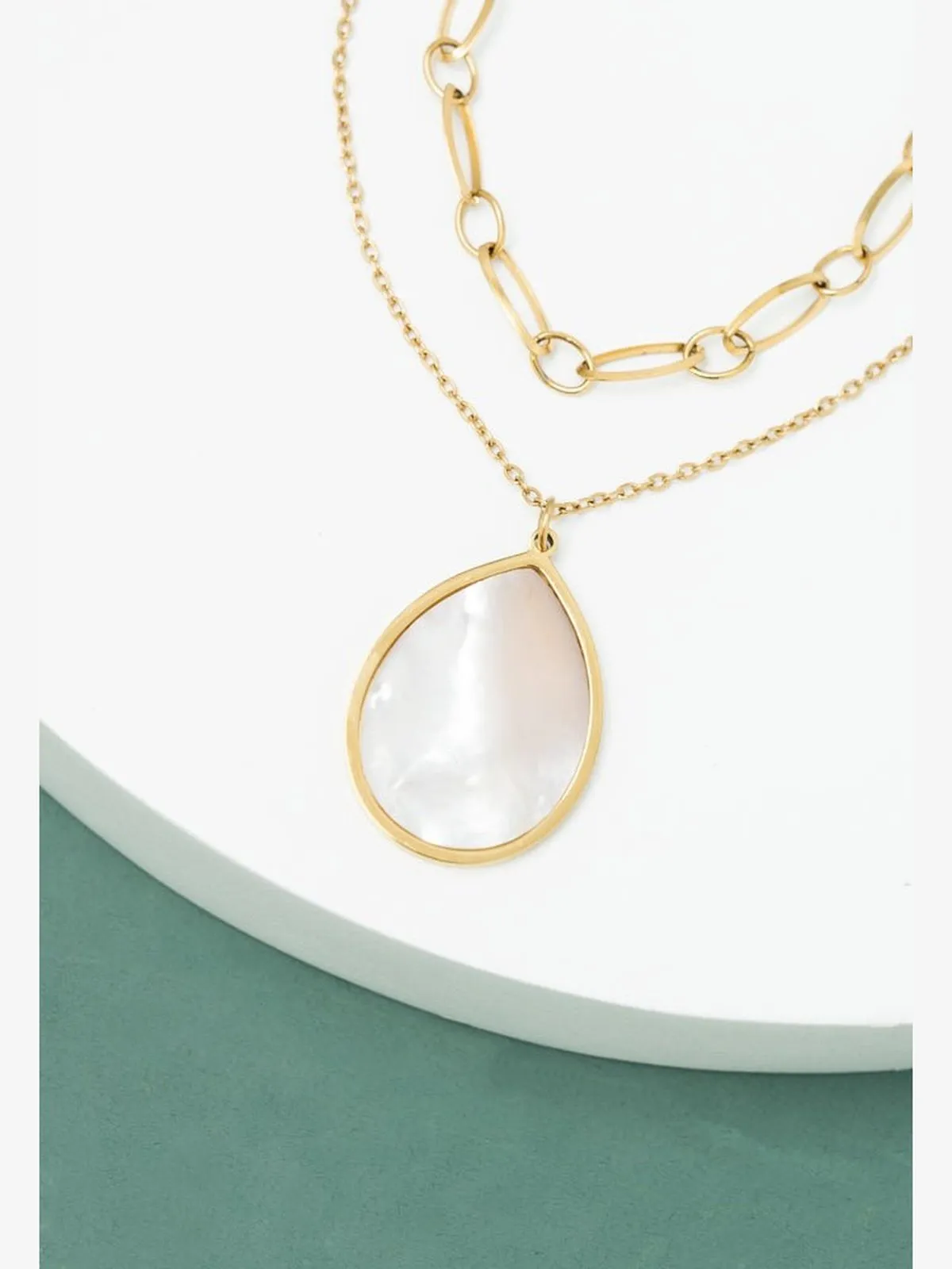 Holly Layered Mother-of-Pearl Necklaces