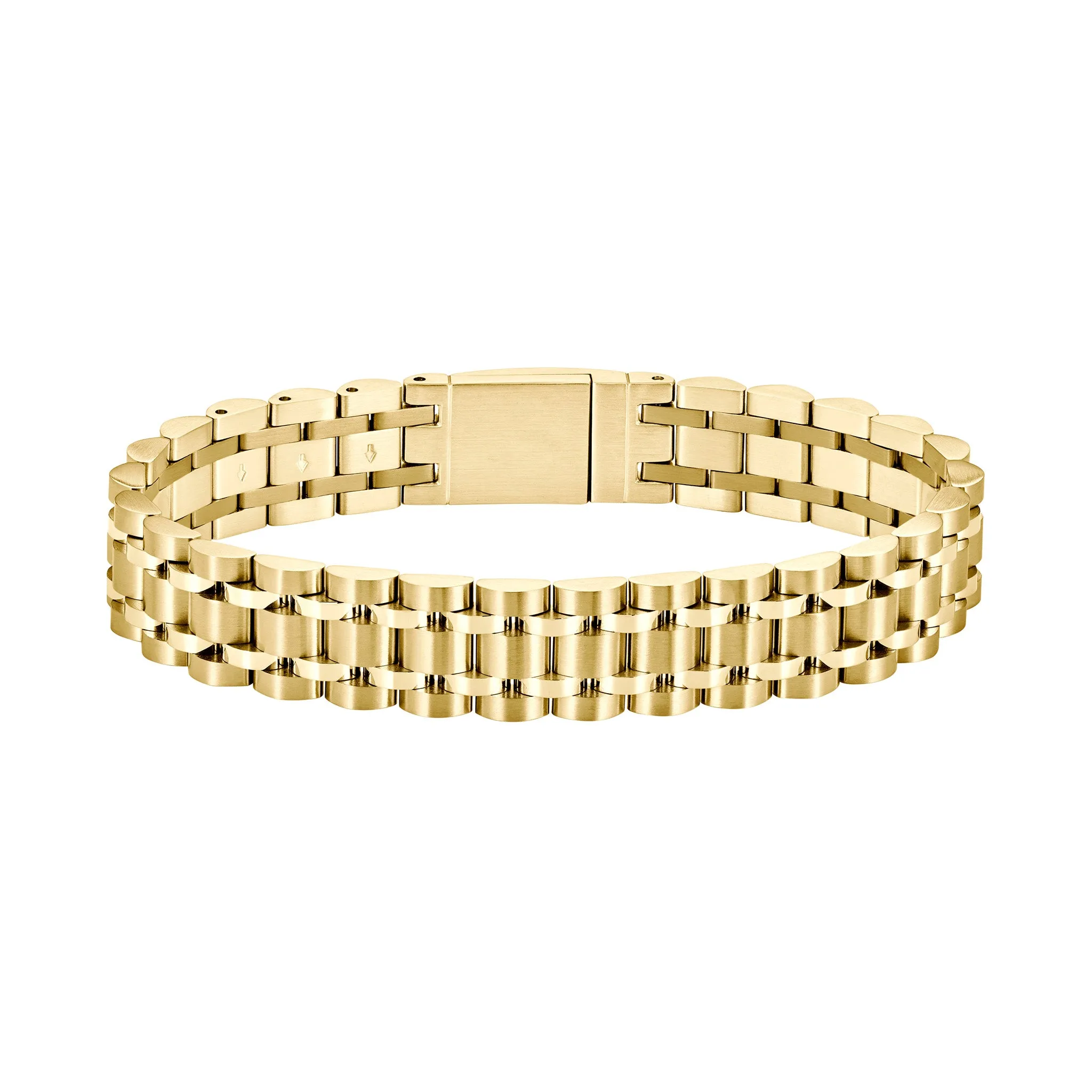 Hugo Boss Jewellery Gold Steel Men's Link Bracelet - 1580645