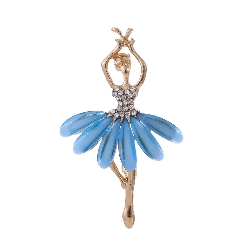 IG Style Human Leaf Flower Alloy Inlay Rhinestones Unisex Brooches