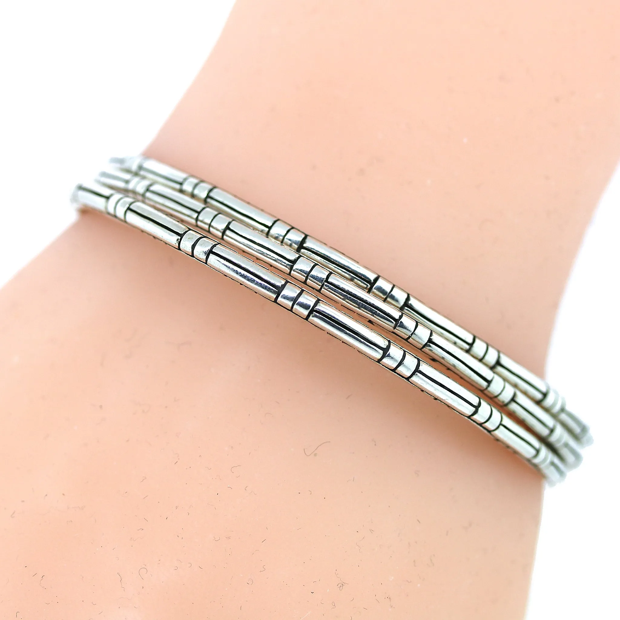 John Hardy Sterling Silver Slim Bracelet Set