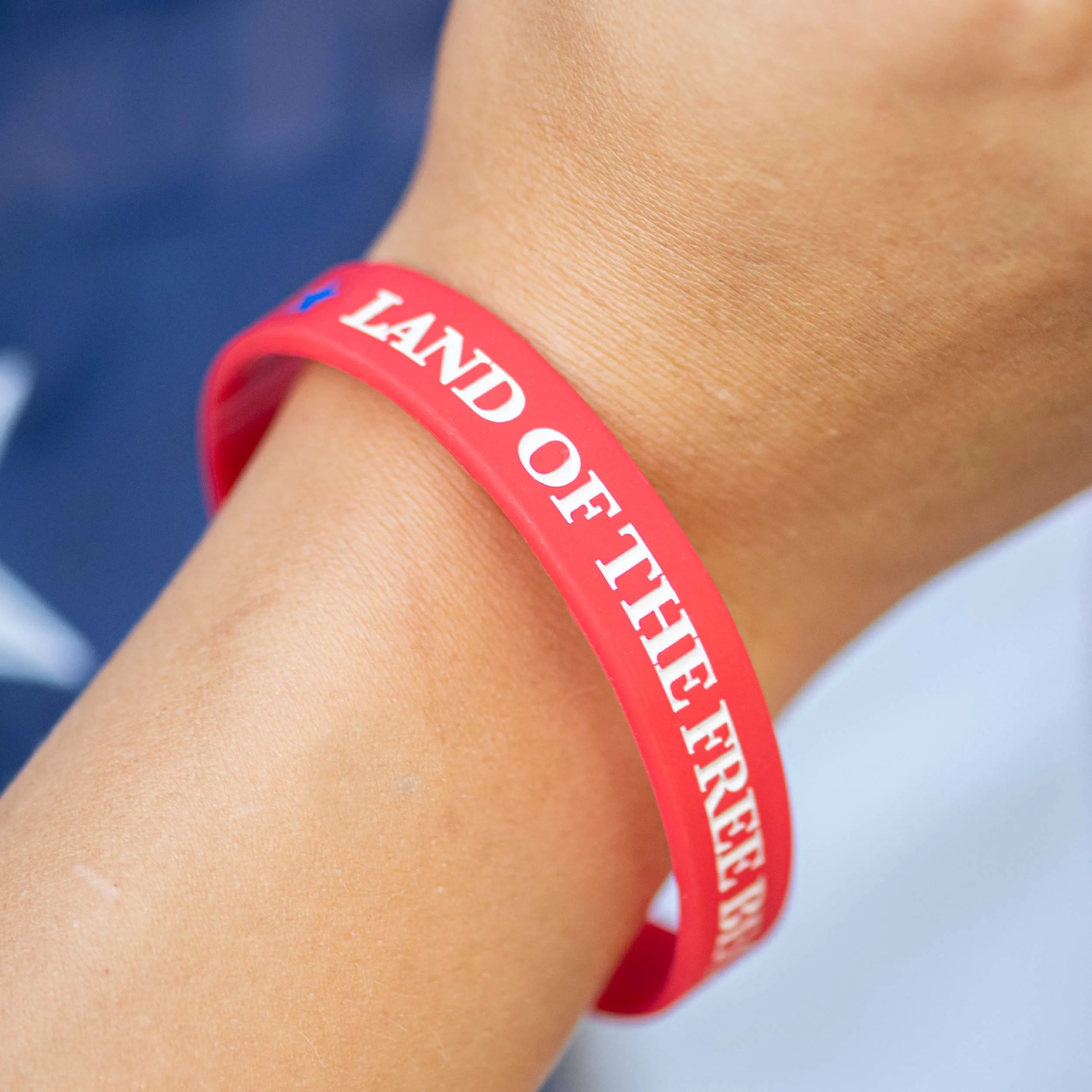 July 4th - Land of the Free Because of the Brave Bracelets