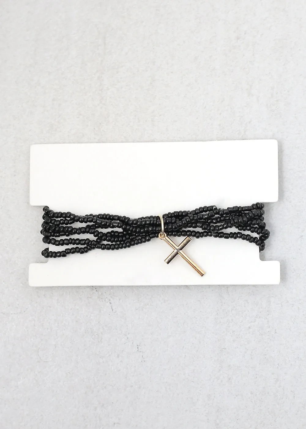 Layered Cross Bracelet