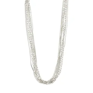 Lily Multi Chain Necklace | Silver