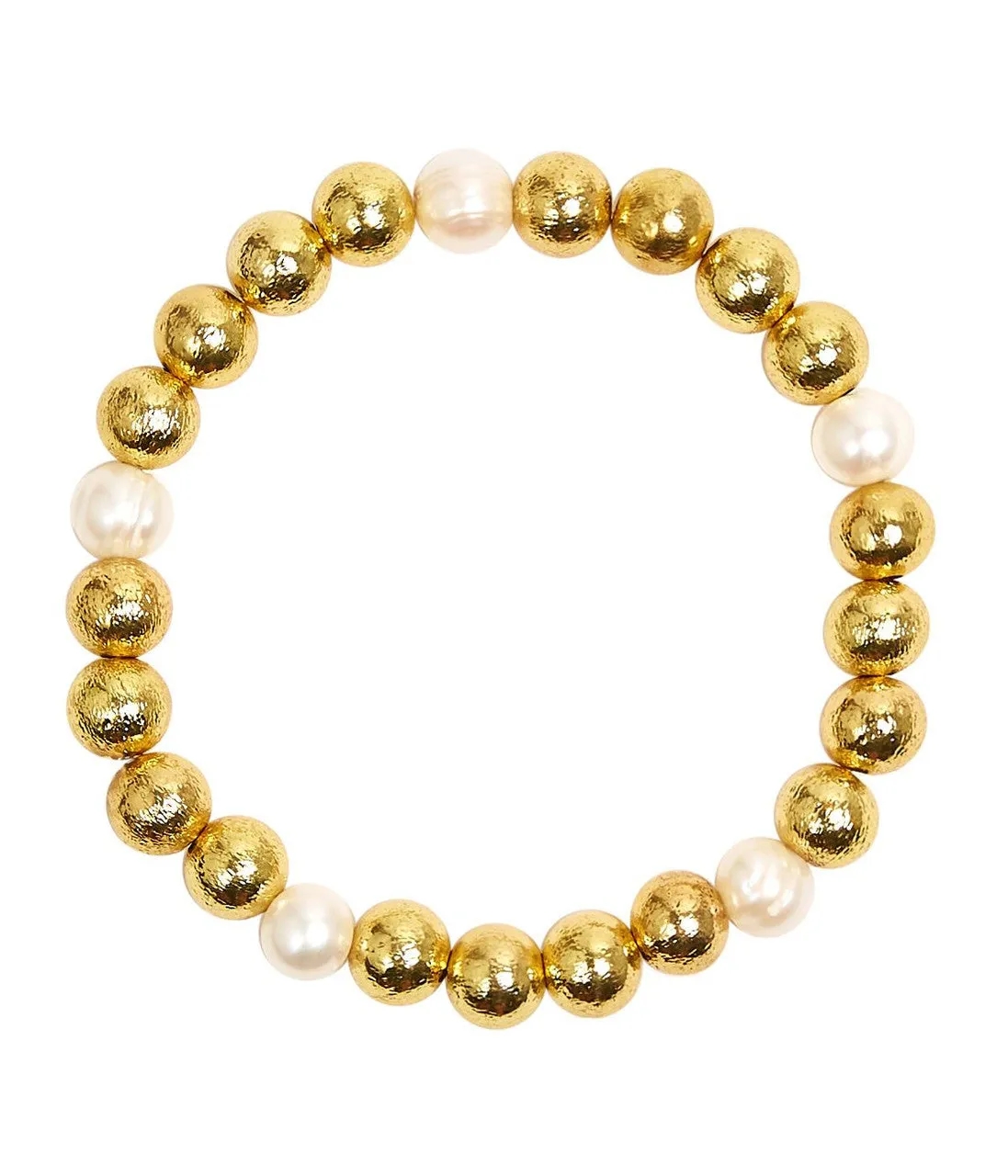 Lisi Lerch Georgia Gold   Pearl 8mm Bracelet