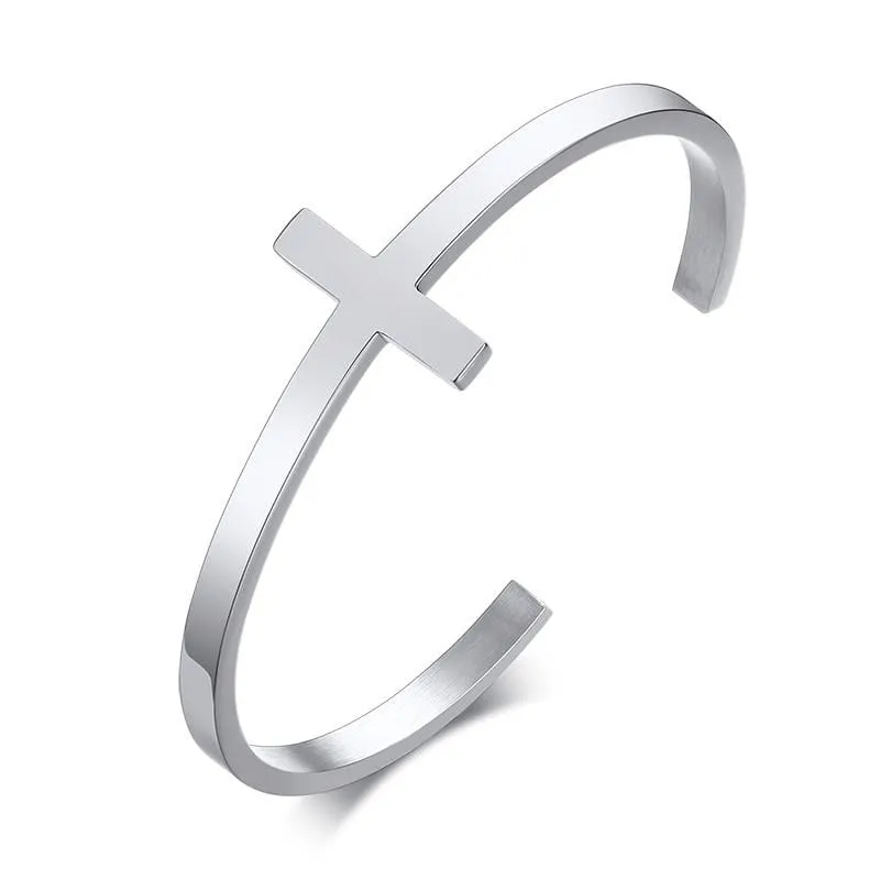 Men's Cross Bracelet <br> Cuff