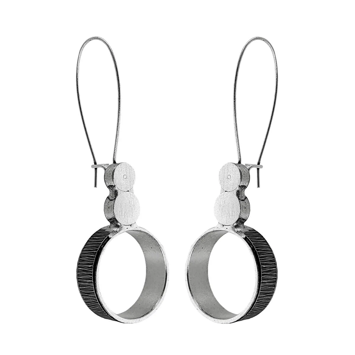 Modern Architectural Hoop Earrings By Aris