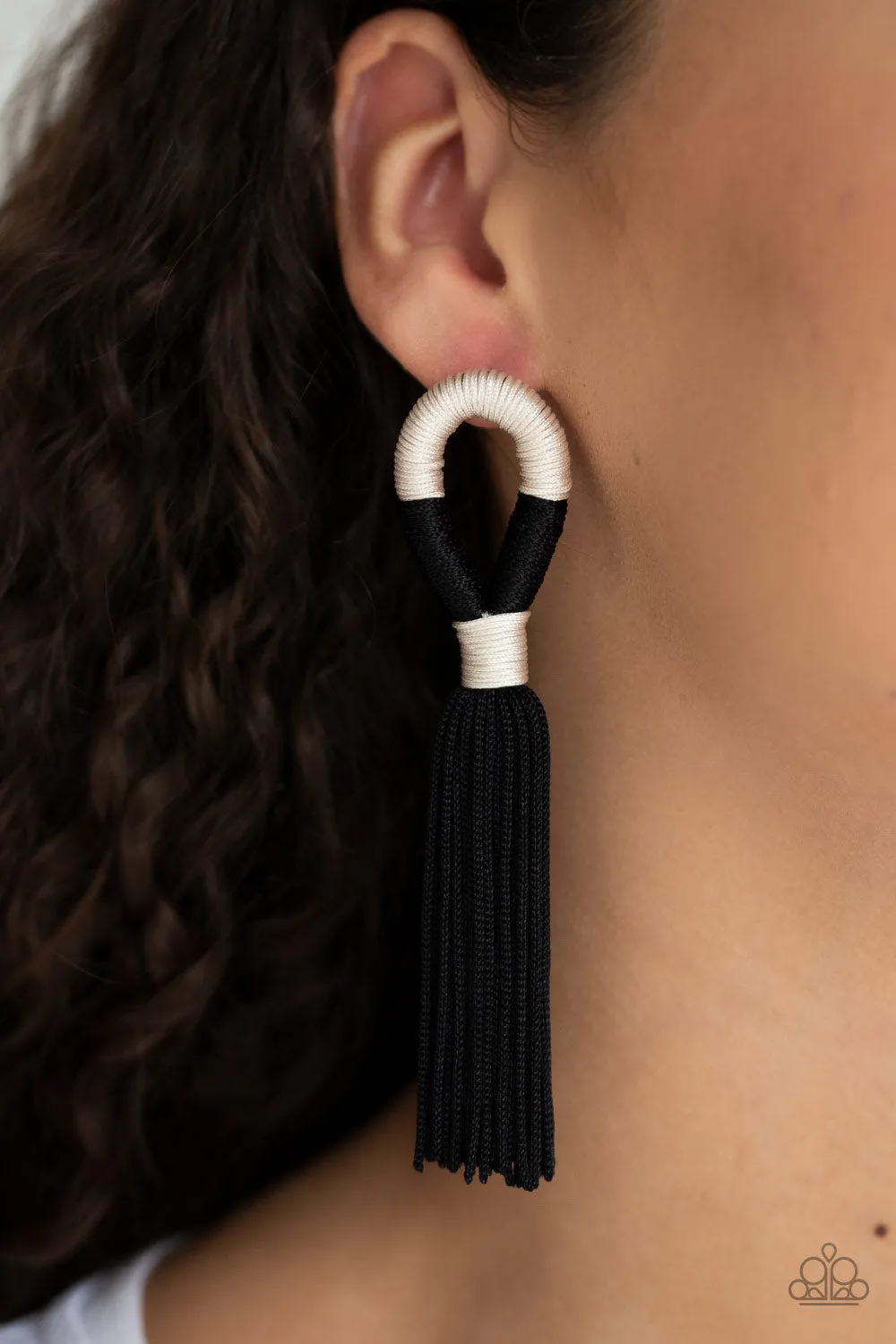 Moroccan Mambo Black-Earrings